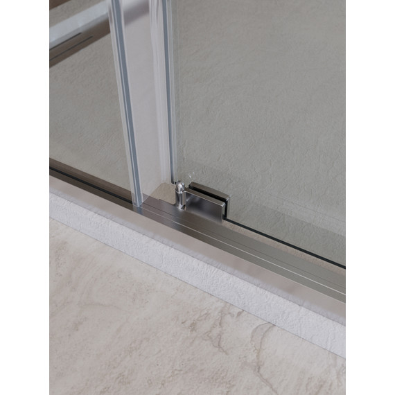 Душевое ограждение Cezares Lux 140x80 см LUX-AH-FS-11-140/80-C-CR, хром/прозрачное фото 6