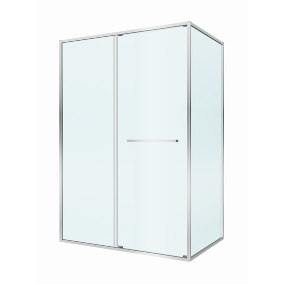 Душевое ограждение Cezares Lux 130x90 см LUX-AH-FS-11-130/90-C-CR, хром/прозрачное фото 5