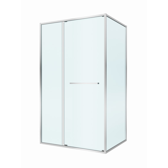 Душевое ограждение Cezares Lux 120x90 см LUX-AH-FS-11-120/90-C-CR, хром/прозрачное фото 5