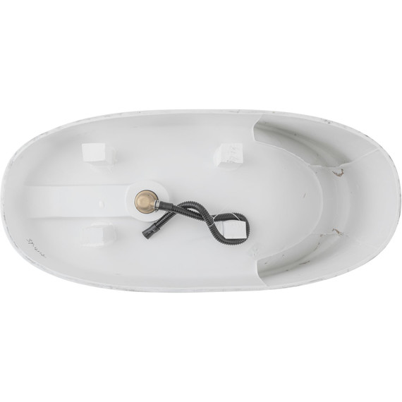 Ванна каменная Allen Brau Solid Stone Krion Neo 170x80 2.35001.21, белый матовый фото 9