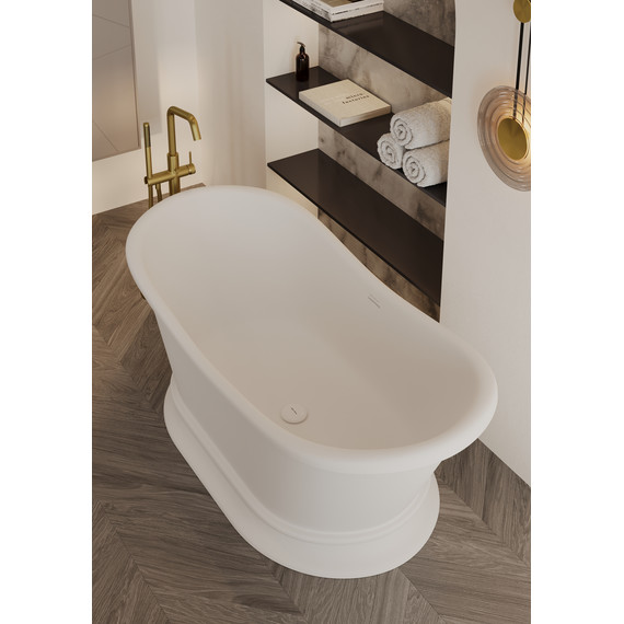 Ванна каменная Allen Brau Solid Stone Krion Classic 171x75 2.35004.21, белый матовый фото 10