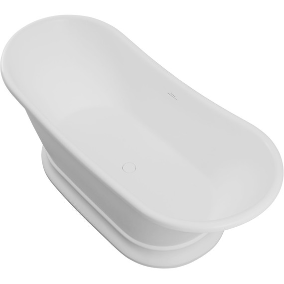 Ванна каменная Allen Brau Solid Stone Krion Classic 171x75 2.35004.21, белый матовый фото 2