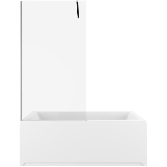 Шторка для ванны Allen Brau Infinity 3 80х160 см 3.21061.BA (стекло 8 мм) серебро брашированное/прозрачное фото 