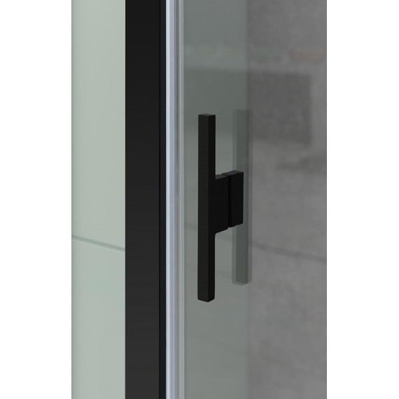 Душевая дверь Allen Brau Priority 160 см 3.31039.BBA (стекло 8 мм) чёрный/прозрачное фото 12