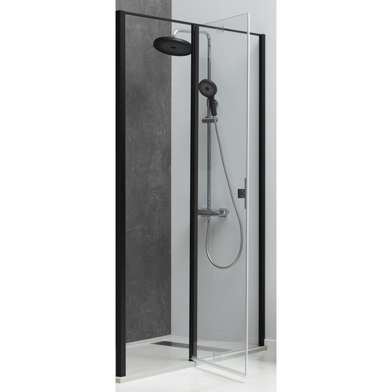 Душевая дверь Allen Brau Priority 160 см 3.31039.BBA (стекло 8 мм) чёрный/прозрачное фото 6