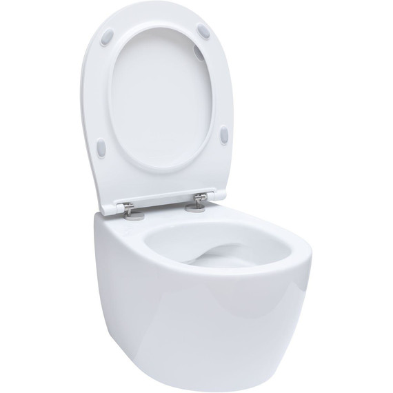 Унитаз приставной безободковый Allen Brau Fantasy 4.11004.20 с тонкой крышкой микролифт фото 11