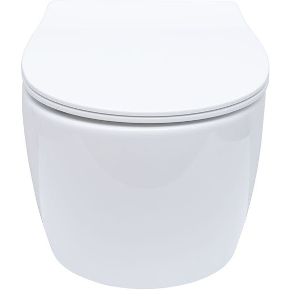 Унитаз приставной безободковый Allen Brau Fantasy 4.11004.20 с тонкой крышкой микролифт фото 13