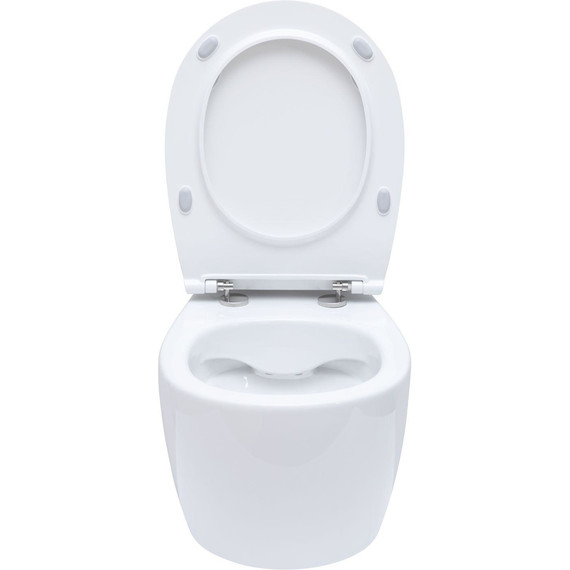 Унитаз приставной безободковый Allen Brau Fantasy 4.11004.20 с тонкой крышкой микролифт фото 14