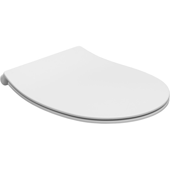 Унитаз приставной безободковый Allen Brau Fantasy 4.11004.21 с тонкой крышкой микролифт, белый матовый фото 3