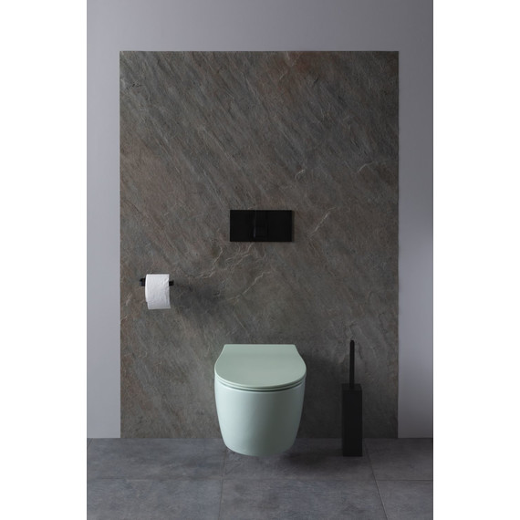 Унитаз подвесной безободковый Allen Brau Fantasy 4.11004.MT с тонкой крышкой микролифт, мятный фото 13