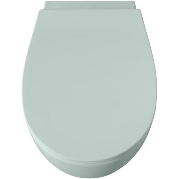 Унитаз подвесной безободковый Allen Brau Fantasy 4.11004.MT с тонкой крышкой микролифт, мятный фото 3