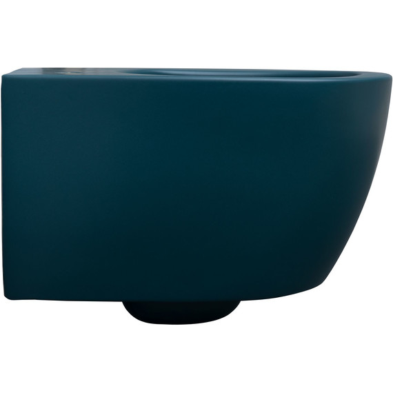 Унитаз подвесной безободковый Allen Brau Fantasy 4.11004.PT с тонкой крышкой микролифт, петроль фото 10