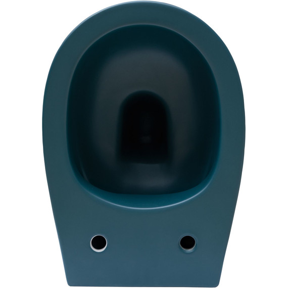 Унитаз подвесной безободковый Allen Brau Fantasy 4.11004.PT с тонкой крышкой микролифт, петроль фото 9