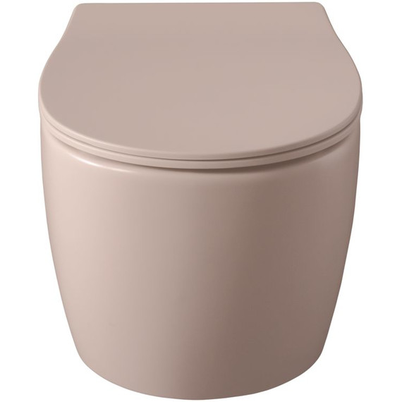 Унитаз приставной безободковый Allen Brau Fantasy 4.11004.SM с тонкой крышкой микролифт, розовый фото 10