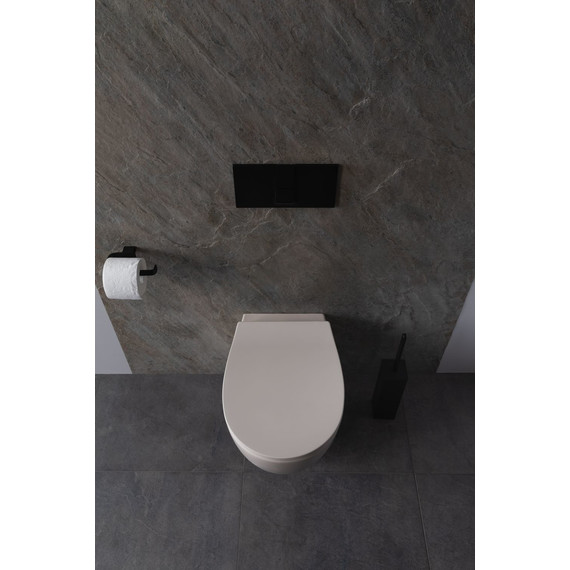 Унитаз приставной безободковый Allen Brau Fantasy 4.11004.IV с тонкой крышкой микролифт, айвори фото 16