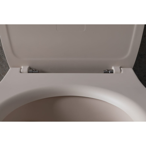 Унитаз приставной безободковый Allen Brau Fantasy 4.11004.IV с тонкой крышкой микролифт, айвори фото 20