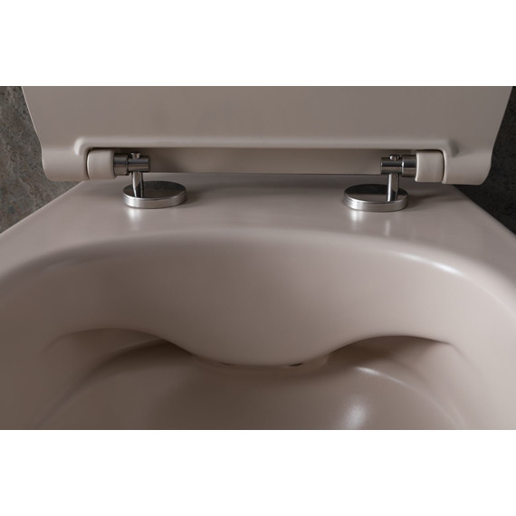 Унитаз приставной безободковый Allen Brau Fantasy 4.11004.IV с тонкой крышкой микролифт, айвори фото 21