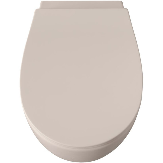 Унитаз приставной безободковый Allen Brau Fantasy 4.11004.IV с тонкой крышкой микролифт, айвори фото 3