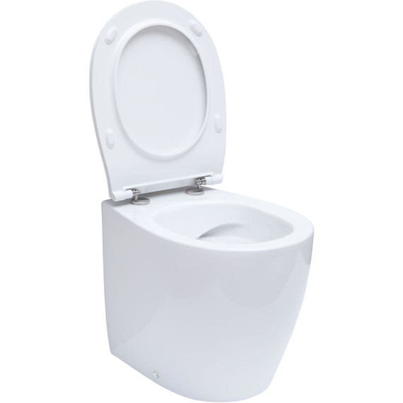 Унитаз приставной безободковый Allen Brau Fantasy 4.11007.20 с тонкой крышкой микролифт фото 10