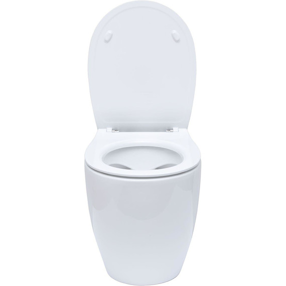 Унитаз приставной безободковый Allen Brau Fantasy 4.11007.20 с тонкой крышкой микролифт фото 11