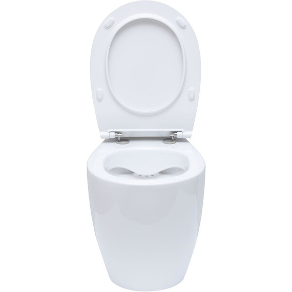 Унитаз приставной безободковый Allen Brau Fantasy 4.11007.20 с тонкой крышкой микролифт фото 12