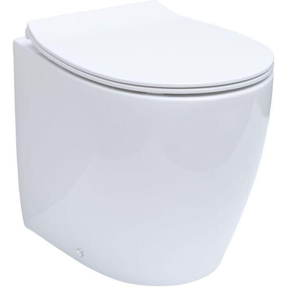 Унитаз приставной безободковый Allen Brau Fantasy 4.11007.20 с тонкой крышкой микролифт фото 