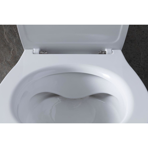 Унитаз приставной безободковый Allen Brau Fantasy 4.11007.20 с тонкой крышкой микролифт фото 24