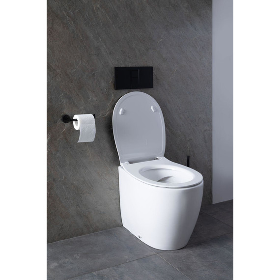 Унитаз приставной безободковый Allen Brau Fantasy 4.11007.20 с тонкой крышкой микролифт фото 29