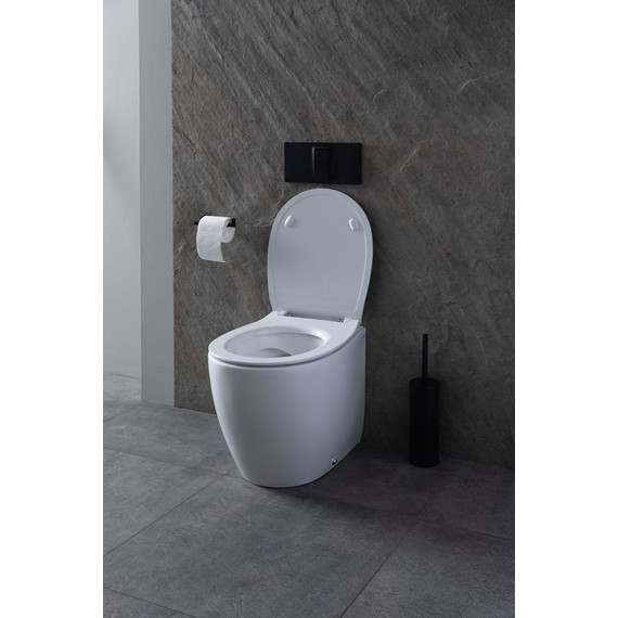 Унитаз приставной безободковый Allen Brau Fantasy 4.11007.20 с тонкой крышкой микролифт фото 32