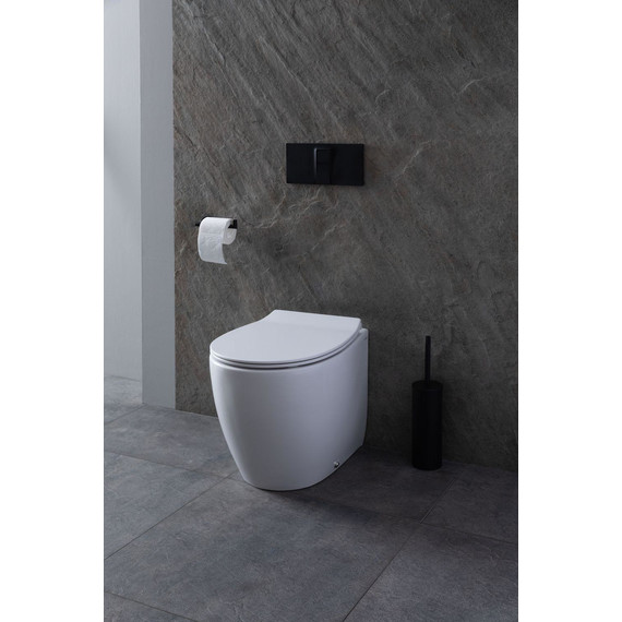 Унитаз приставной безободковый Allen Brau Fantasy 4.11007.20 с тонкой крышкой микролифт фото 34