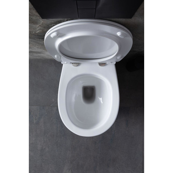 Унитаз приставной безободковый Allen Brau Fantasy 4.11007.20 с тонкой крышкой микролифт фото 35