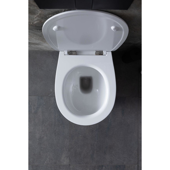 Унитаз приставной безободковый Allen Brau Fantasy 4.11007.20 с тонкой крышкой микролифт фото 36