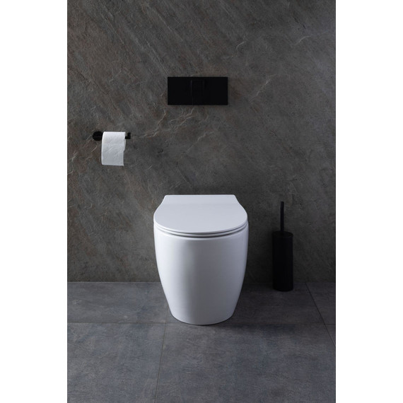 Унитаз приставной безободковый Allen Brau Fantasy 4.11007.20 с тонкой крышкой микролифт фото 37