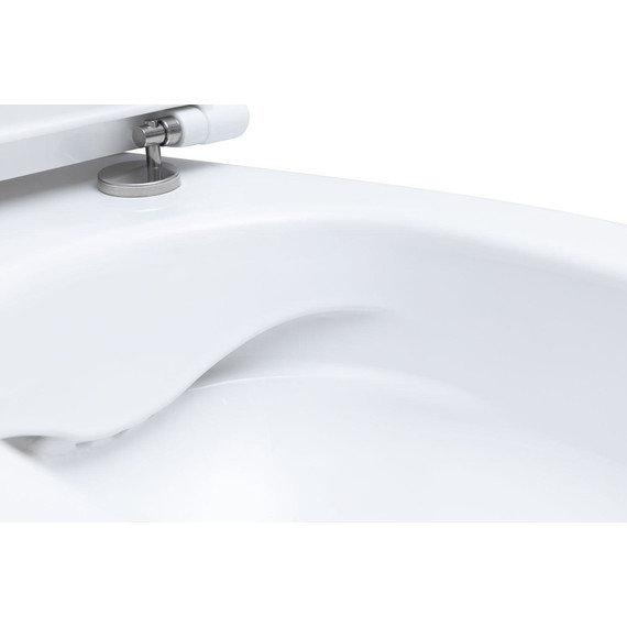 Унитаз приставной безободковый Allen Brau Fantasy 4.11007.20 с тонкой крышкой микролифт фото 5