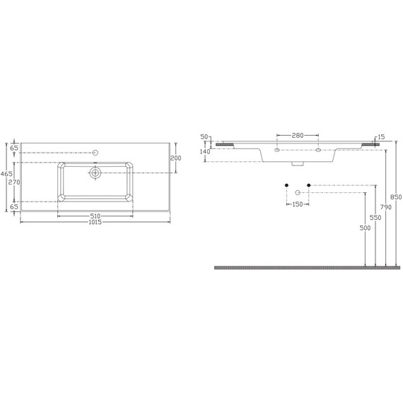 Раковина врезная на столешницу Allen Brau Fantasy 102 см 4.11014.20 фото 11
