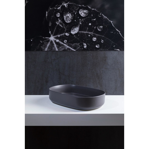 Раковина-чаша Allen Brau Fantasy 55 см 4.11022.AN, антрацит фото 4