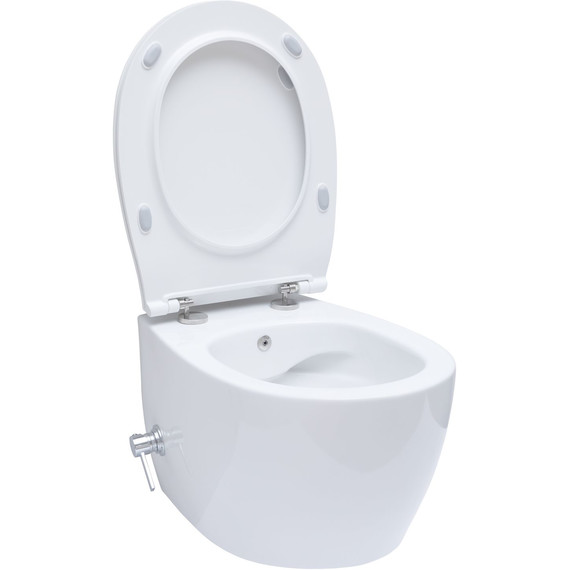 Унитаз-биде подвесной безободковый Allen Brau Fantasy 4.11HC1.20 с тонкой крышкой микролифт фото 5