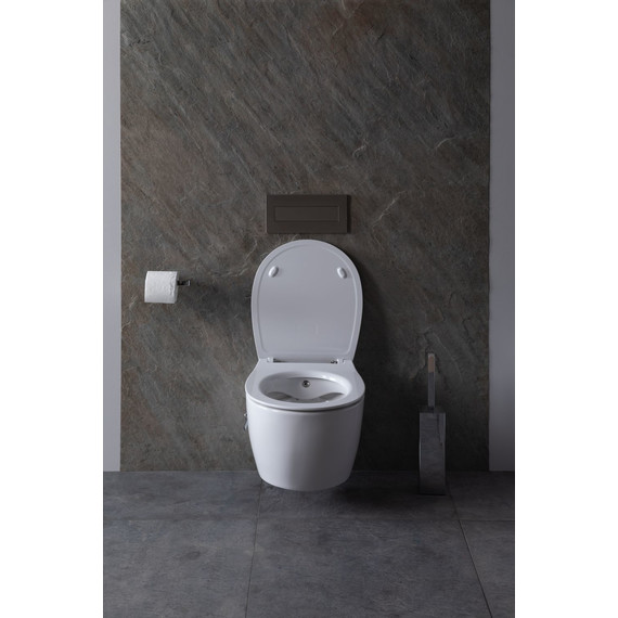 Унитаз-биде подвесной безободковый Allen Brau Fantasy 4.11HC1.20 с тонкой крышкой микролифт фото 28