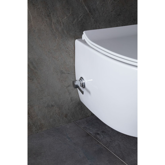 Унитаз-биде подвесной безободковый Allen Brau Fantasy 4.11HC1.20 с тонкой крышкой микролифт фото 27