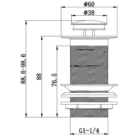 Донный клапан Allen Brau Eclipse 5.E1009-00 фото 5