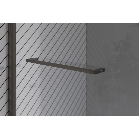 Шторка для ванны Allen Brau Priority 80x150 см 3.31024.BA, серебро браш/прозрачное фото 9