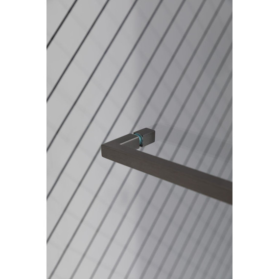 Шторка для ванны Allen Brau Priority 80x150 см 3.31024.BA, серебро браш/прозрачное фото 11