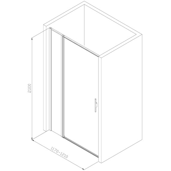 Душевая дверь Allen Brau Priority 120 см 3.31007.00, хром/прозрачное фото 14