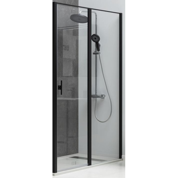 Душевая дверь Allen Brau Priority 120 см 3.31009.BBA, чёрный браш/прозрачное фото 10