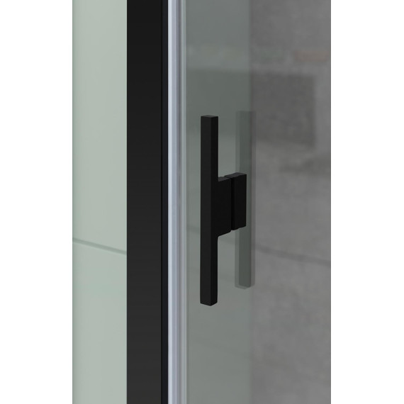 Душевая дверь Allen Brau Priority 120 см 3.31009.BBA, чёрный браш/прозрачное фото 7