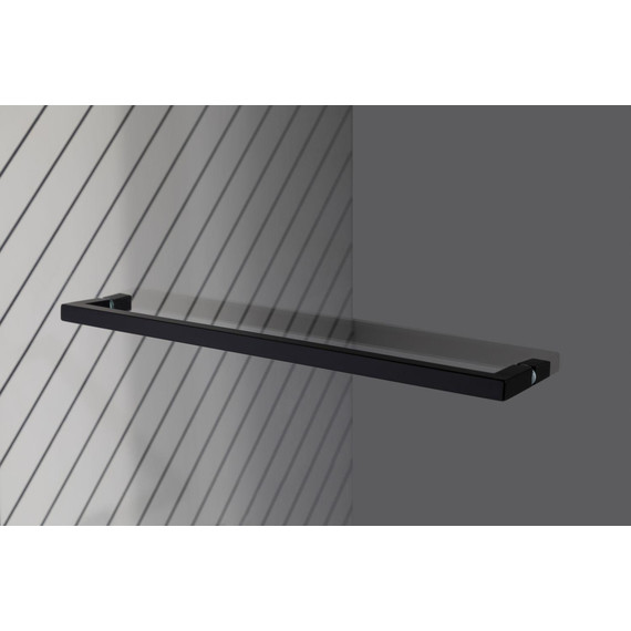 Шторка для ванны Allen Brau Priority 80x150 см 3.31022.BBA, чёрный браш/прозрачное фото 7