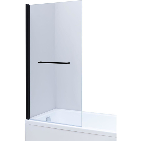 Шторка для ванны Allen Brau Priority 80x150 см 3.31022.BBA, чёрный браш/прозрачное фото 4