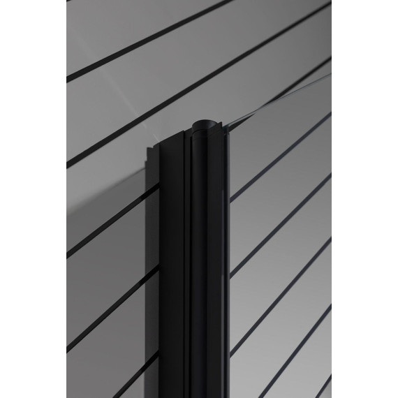 Шторка для ванны Allen Brau Priority 80x150 см 3.31022.BBA, чёрный браш/прозрачное фото 6