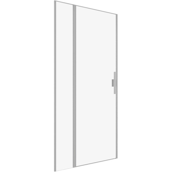 Душевая дверь Allen Brau Priority 100 см 3.31029.BA (стекло 8 мм) серебро браш/прозрачное фото 2