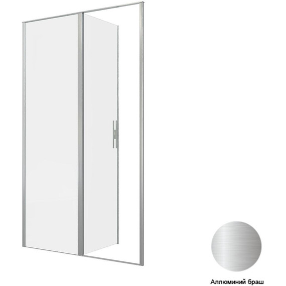 Душевая дверь Allen Brau Priority 120 см 3.31032.BA (стекло 8 мм) серебро браш/прозрачное фото 16